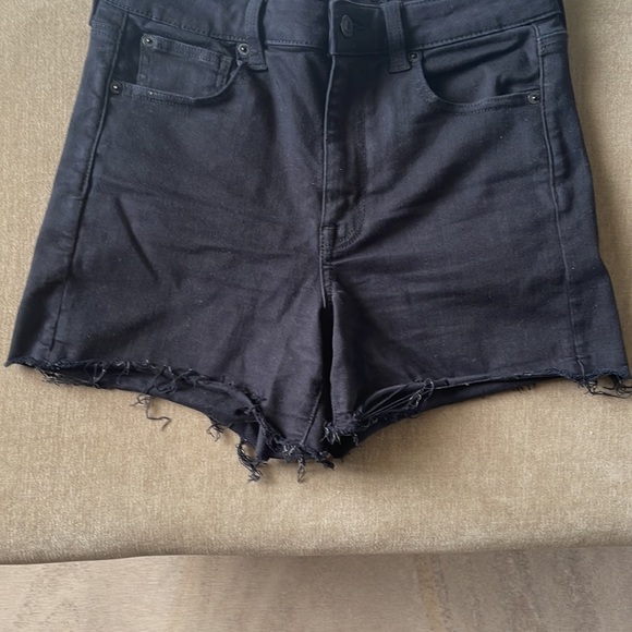 American Eagle Super High Rise Shorts - Black - Picture 7 of 9